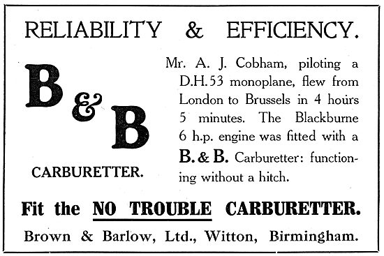 Brown & Barlow Carburetters                                      