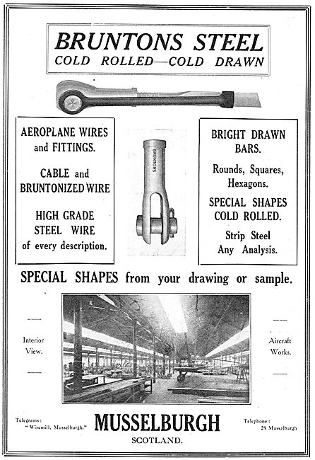 Bruntons Aeroplane Wires & Fittings                              