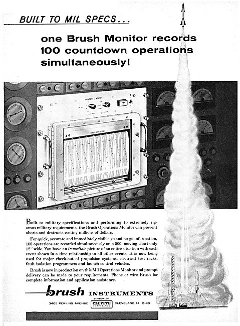 Brush Instruments Missile Operations Monitor 1959                