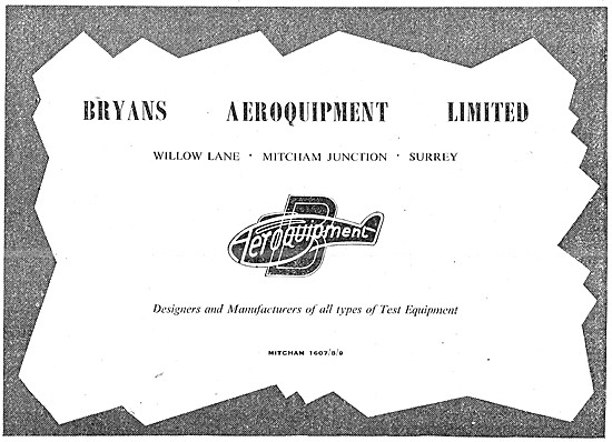 Bryans Aeroquipment Component Test Equipment                     
