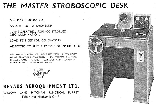 Bryans Aeroquipment Master Stroboscopic Desk                     