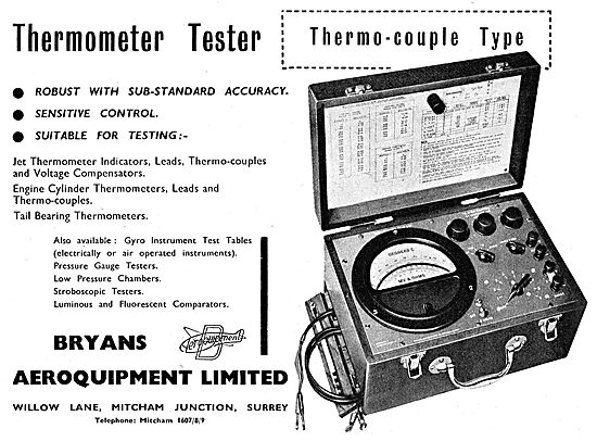 Bryans Aeroquipment Thermometer Tester                           