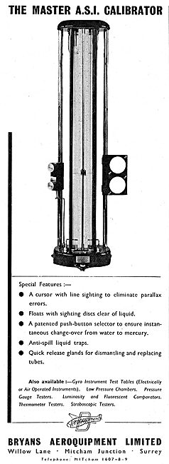 Bryans Aeroquipment Master ASI Calibrator                        