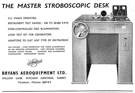 Bryans Aeroquipment Master Stroboscopic Desk                     
