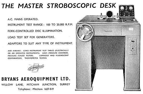 Bryans Aeroquipment Master Stroboscopic Desk                     