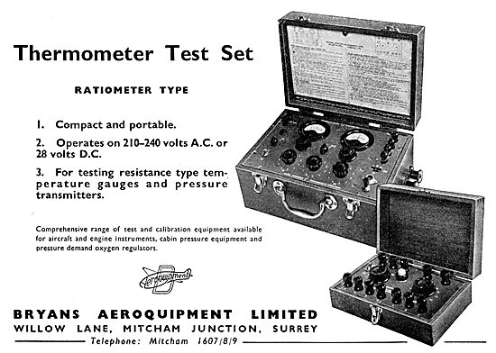 Bryans Aeroquipment Thermometer Test Set                         
