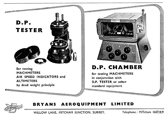 Bryans Aeroquipment D.P Tester - D.P.Chamber                     