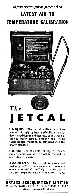 Bryans Aeroquipment Jetcal Temperature Calibration Machinery     