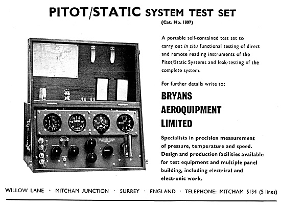 Bryans Aeroquipment Precision Measuring & Test Equipment         