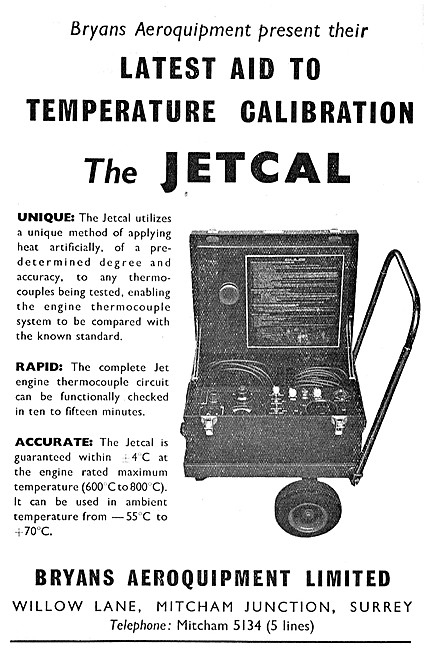 Bryans Aeroquipment. JETCAL Temperature Calibrator               