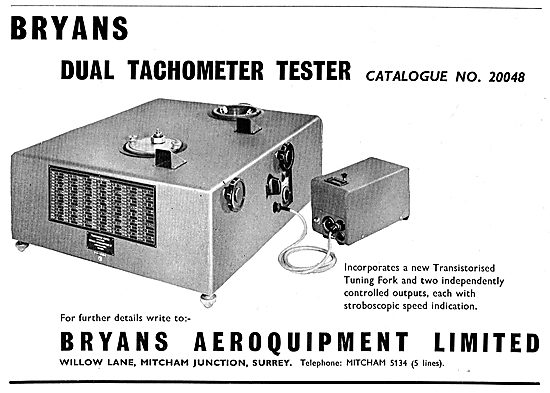 Bryans Aeroquipment - Dual Tachometer Tester No 20048            
