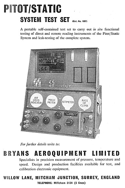 Bryans Pitot/Static System Test Set                              