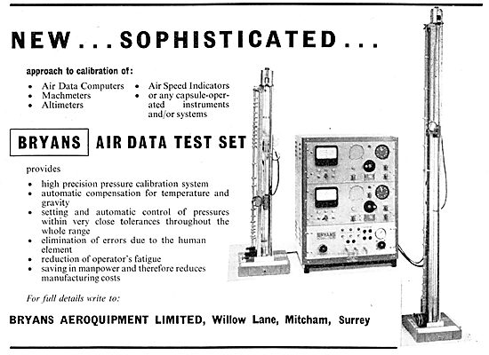 Bryans Aeroquipment - BRYANS Air Data Test Set                   