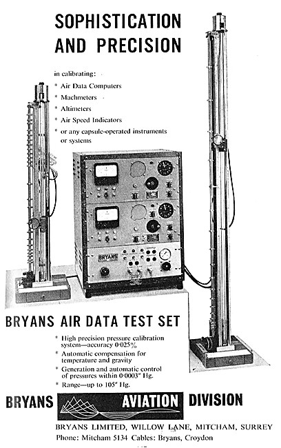 Bryans Aviation Division. Bryans Air Data Test Set               