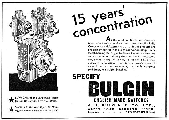 A.F.Bulgin - Electrical Switches                                 