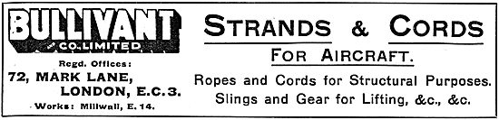 Bullivant and Co : Strands, Ropes & Cords For Aircraft           