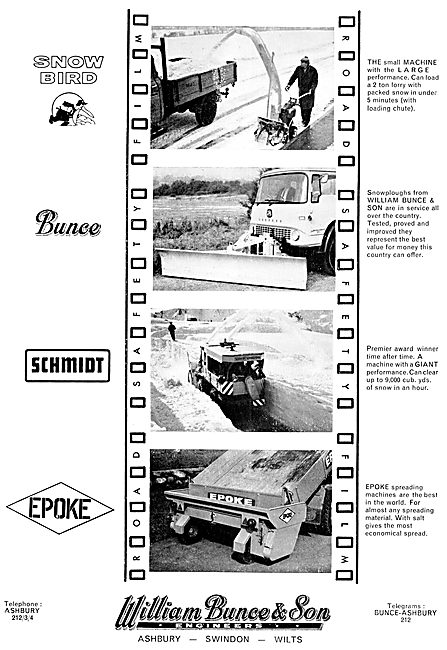 William Bunce Engineers. Airfield Snow Clearance Machinery       