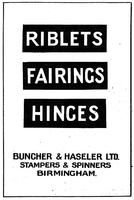 Buncher & Haseler - Aircraft Stampers & Spinners                 