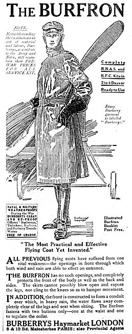 Burberry Burfron Flying Coat 1916                                