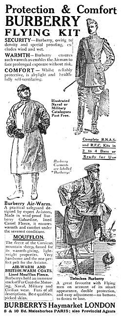 Burberry Flying Kit 1916 - RNAS RFC                              