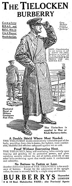 Burberry Tielocken Flying Coat 1916                              