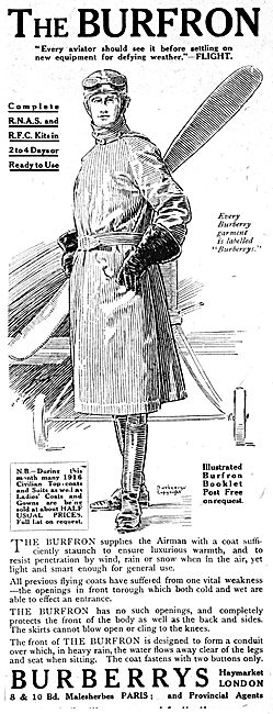 Burberrys Burfron Flying Coat 1917                               