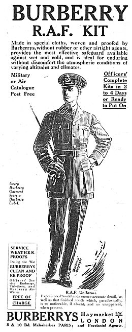 Burberry RAF Uniforms & Service Kit                              