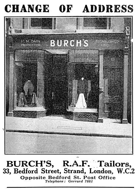 Burch's RAF Tailors                                              