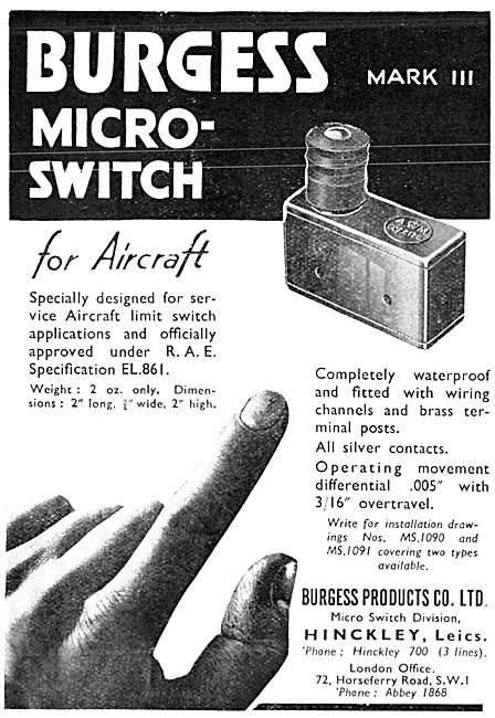 Burgess Micro-Switches                                           