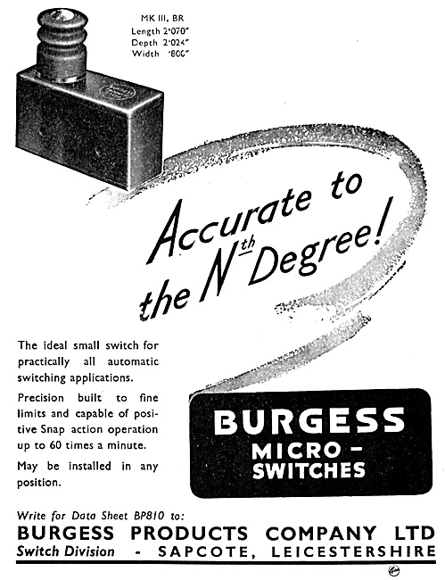 Burgess Products - Burgess Micro-Switches                        