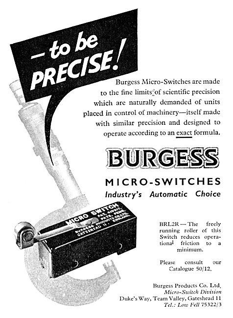 Burgess Micro-Switches - BRL.2R                                  