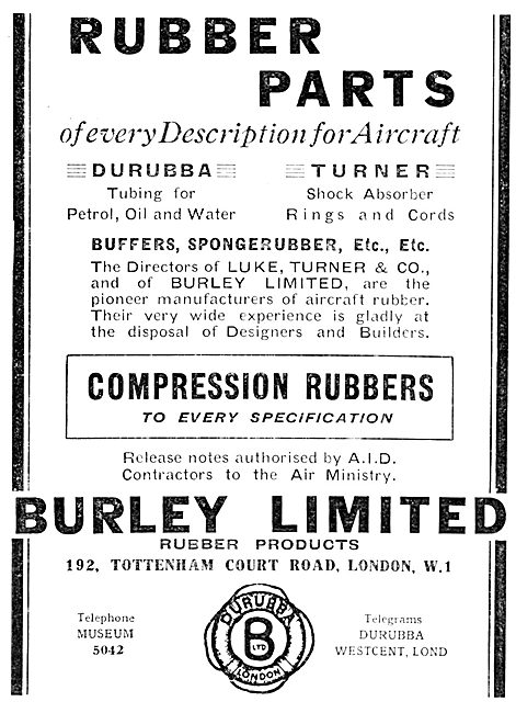 Burley Rubber Parts For Aircraft                                 