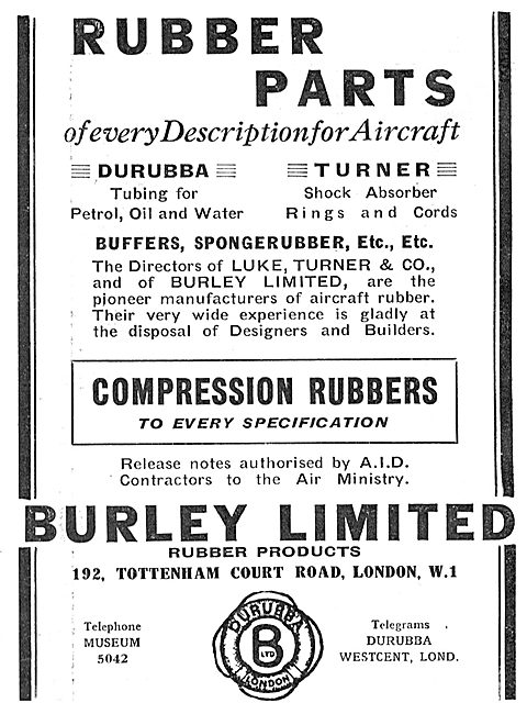 Burley Rubber Parts For Aircraft - DURUBBA                       