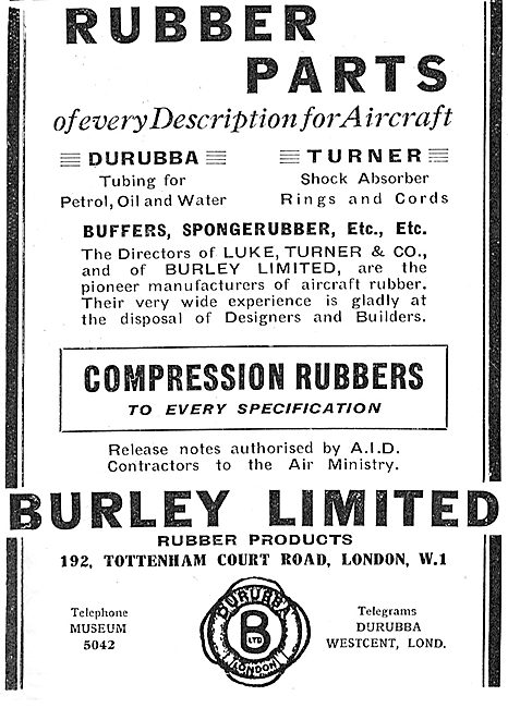 Burley Rubber Parts For Aircraft - Durubba Tubing                