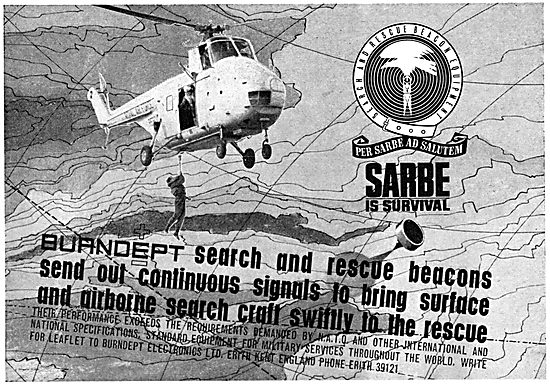 Burndept SARBE Search And Rescue Beacons 1965                    