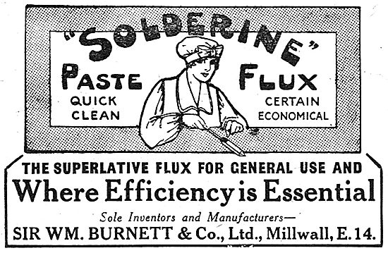 Wm Burnett - Solderine Paste Flux                                