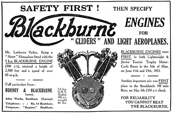 Burney & Blackburne 5 hp Aircraft Engine                         