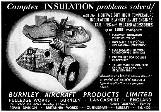 BAP Burnley Aircraft Products. Insulation Blankets               