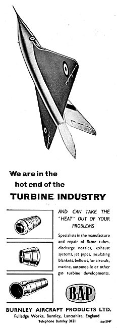 Burnley Aircraft Products: BAP Turbine Flame Tubes, & Jet Pipes  