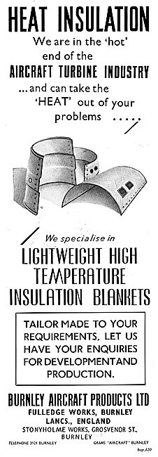 Burnley Aircraft Products: BAP Heat Insulation Products          