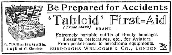 Burroughs Wellcome Tabloid First Aid Pack For Aviators           