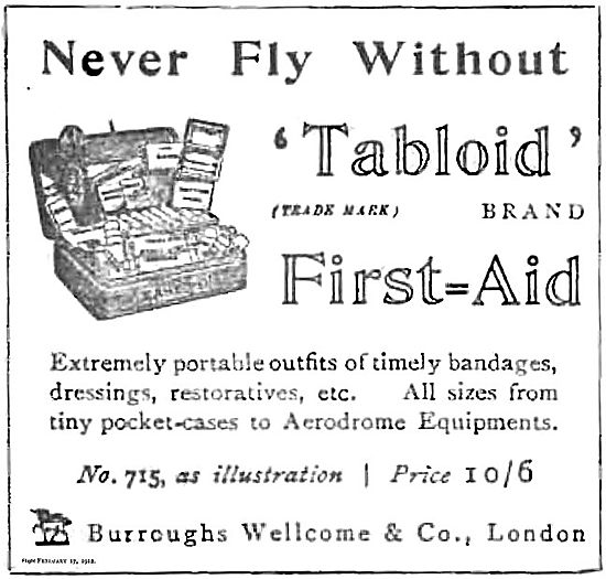 Burroughs & Wellcome Tabloid First Aid Kit                       