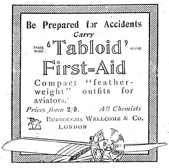 Be Prepared With The Burroughs Wellcome Tabloid First Aid Outfit 