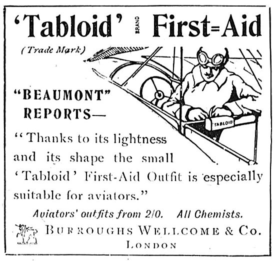 Beaumont Endorses The Burroughs Wellcome Tabloid First Aid Outfit