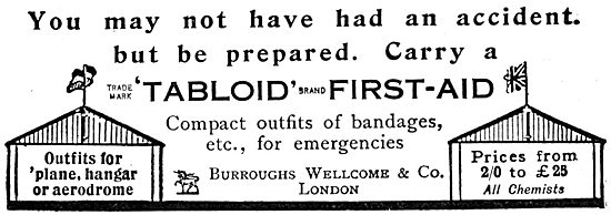 Burroughs Wellcome Tabloid Aviators First Aid Kit                