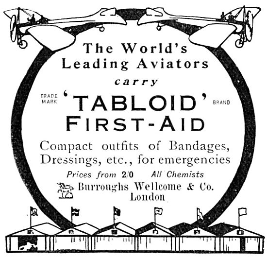 Burroughs Wellcome Tabloid Aviators First Aid Kit                