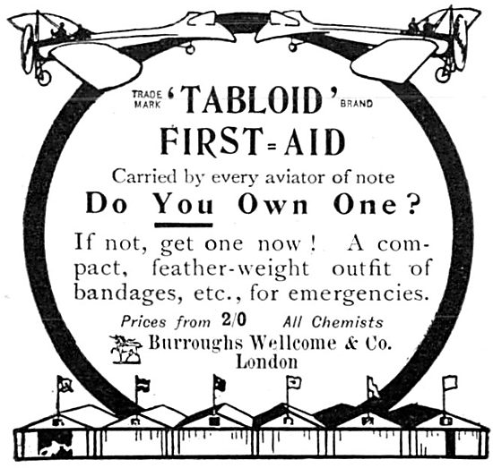 Burroughs Wellcome Tabloid Aviators First Aid Kit                