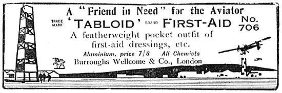 Burroughs Wellcome Tabloid Aviators First Aid Kit                