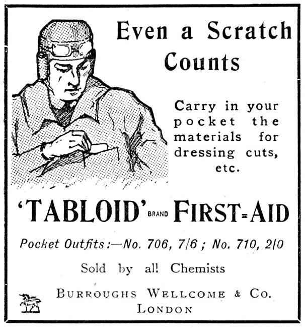 Burroughs Wellcome Tabloid Aviators First Aid Kit                
