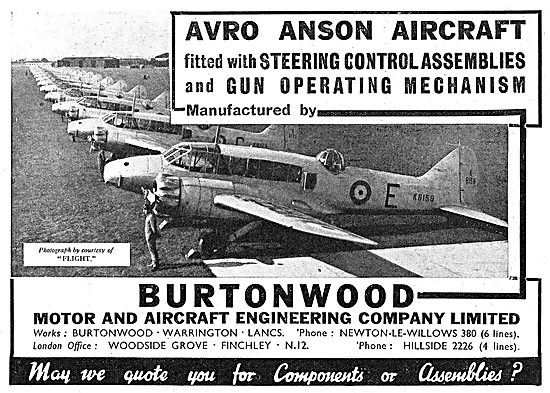 Burtonwood Motor & Aircraft Engineering Company - Warrington     